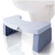Amazy Toilettenhocker (blau) | Klo Stuhl für Erwachsene zur erleichterten Darmentleerung + Vorbeugung von Verstopfung, Hämorrhoiden, Pressschmerz, Blähungen und Reizdarm auf Toilette & WC - 1