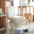 Amazy Toilettenhocker (klappbar, weiß) | Klo Stuhl für Erwachsene zur erleichterten Darmentleerung + Vorbeugung von Verstopfung, Hämorrhoiden, Pressschmerz, Blähungen und Reizdarm auf Toilette & WC - 5