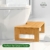 Bambus Toilettenhocker, Faltbarer Töpfchenhocker für Badezimmer, Holzkothocker für Erwachsene, Tragbar und rutschfest - 4