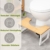 Benkstein® Toilettenhocker Erwachsene - Toilettenhocker Holz - Klohocker Toiletten Hocker - WC Hocker - Squatty Potty - Hocker Toilette Bambus - Toilettenhocker klappbar - WC Hocker Erwachsene faltbar - 4