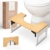 Benkstein® Toilettenhocker Erwachsene - Toilettenhocker Holz - Klohocker Toiletten Hocker - WC Hocker - Squatty Potty - Hocker Toilette Bambus - Toilettenhocker klappbar - WC Hocker Erwachsene faltbar - 1