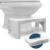 BUDDLEY WC Hocker faltbar - Toilettenhocker klappbar - WC Tritthocker Erwachsene und Kinder - WC Squatty - Toilettenhocker Richtige Haltung - Potty Training (Weiß & Zusammenklappbar) - 1