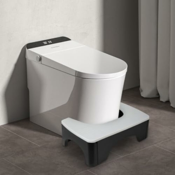 EASACE Toilettenhocker Klappbar Faltbarer HockerPhysiologischer Hocker Badezimmer Hocker für Badezimmer - 2