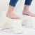 Ein Paar tragbare WC-Hocker, 17,8 und 19,1 cm-Module, stapelbar, Weiß - 7