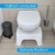 FUCHSI Toilettenhocker für eine gesunde Darmflora | Perfekte Höhe für die empfohlene Haltung | gegen Hämorrhoiden, Verstopfung, Blähungen, Reizdarm, Blähbauch | Klo Hocker - 2