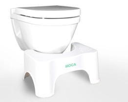 HOCA medizinischer Toilettenhocker - Das einfache, effektive Mittel gegen Hämorrhoiden, Verstopfung, Reizdarm - auch zur Darmsanierung, Darmreinigung, Entgiftung geeignet - für eine gesunde Darmflora -