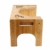 Holz Toilettenhocker, WC Hocker Kinder Toilettenhilfe Höhenverstellbar 18-24 cm Tritthocker Dicker Bambus mit rutschfeste Polsterbehandlung für Ältere Menschen Schwangere 48,5 x 27 x 25 cm - 5