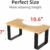 JIAPAIDUO Metall mit Holz-Toilettenhocker, 7 Zoll / 17.8CM Badezimmer-Kothocker für Erwachsene, Anti-Rutsch-Hocker, Gesunder Tragbarer Toilettenhocker für Erwachsene Kinder, Mattschwarz - 3