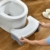 Klappbarer Toilettenhocker, 17,8 cm, rutschfest, für Badezimmer, lindert Verstopfung, Blähungen, C-Kurve passt WC-Zapfen-Design, starke Tragfähigkeit, hilft beim Stuhlgang - 5