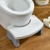 Klappbarer Toilettenhocker, 17,8 cm, rutschfest, für Badezimmer, lindert Verstopfung, Blähungen, C-Kurve passt WC-Zapfen-Design, starke Tragfähigkeit, hilft beim Stuhlgang - 9