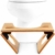 Klappbarer Toilettenhocker aus Bambus - Physiologische Fußstütze aus Holz - Klappbarer WC-Hocker - Anti-Verstopfung, von Ärzten empfohlen - 7
