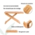 Physiologischer Toilettenhocker aus Bambus – Fußhocker aus Holz zusammenklappbar - Klapp- und Designfußstütze - gesunde Sitzhaltung auf Toilette gegen Verstopfung - Von Ärzten empfohlen - 2