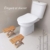 Physiologischer Toilettenhocker aus Bambus – Fußhocker aus Holz zusammenklappbar - Klapp- und Designfußstütze - gesunde Sitzhaltung auf Toilette gegen Verstopfung - Von Ärzten empfohlen - 5
