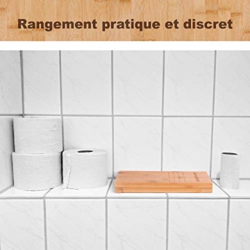Physiologischer Toilettenhocker aus Bambus – Fußhocker aus Holz zusammenklappbar - Klapp- und Designfußstütze - gesunde Sitzhaltung auf Toilette gegen Verstopfung - Von Ärzten empfohlen - 6