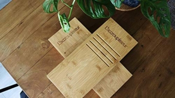 Physiologischer Toilettenhocker aus Bambus – Fußhocker aus Holz zusammenklappbar - Klapp- und Designfußstütze - gesunde Sitzhaltung auf Toilette gegen Verstopfung - Von Ärzten empfohlen - 8