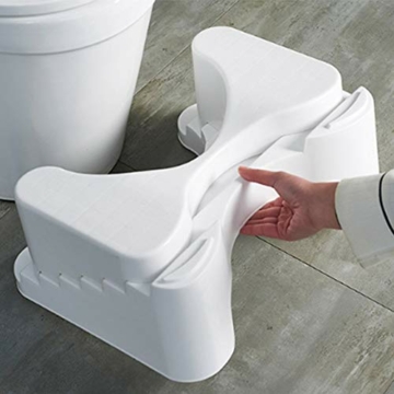 PYapron Badezimmer WC Hocker Höhenverstellbar Badezimmer Squatty WC Hocker Passen Alle Toiletten Und Badezimmer, Squat Potty rutschfest (45X35x21cm) - 2