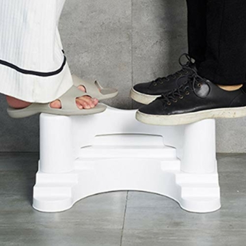 PYapron Badezimmer WC Hocker Höhenverstellbar Badezimmer Squatty WC Hocker Passen Alle Toiletten Und Badezimmer, Squat Potty rutschfest (45X35x21cm) - 7