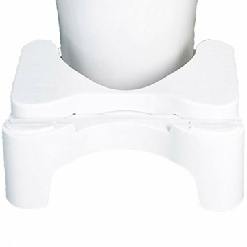 PYapron Badezimmer WC Hocker Höhenverstellbar Badezimmer Squatty WC Hocker Passen Alle Toiletten Und Badezimmer, Squat Potty rutschfest (45X35x21cm) - 8