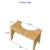 RayLove Physiologischer Toilettenhocker aus Bambus – WC-Trittbrett aus Holz – 35 Grad strapazierfähiger C-förmiger Hocker - 3