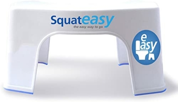Squat Easy Toilettenhocker Erwachsene | Klohocker in medizinischer Qualität | Natürliche Sitzposition | Antibakteriell, robust, rutschfest, leichte Reinigung | Bei Verstopfung, Blähungen, Reizdarm - 1