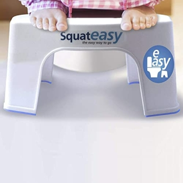 Squat Easy Toilettenhocker Erwachsene | Klohocker in medizinischer Qualität | Natürliche Sitzposition | Antibakteriell, robust, rutschfest, leichte Reinigung | Bei Verstopfung, Blähungen, Reizdarm - 6