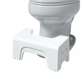 Squatty Potty Fold N Stow Kompakter faltbarer Toilettenhocker, Weiß, 17,8 cm - 1