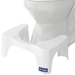 Squatty Potty Simple Badezimmer Toilette Hocker, 7-Zoll Höhe, Weiß - 1