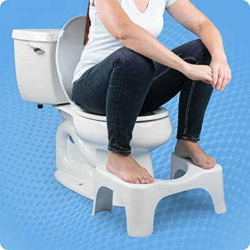 Squatty Potty Simple Badezimmer Toilette Hocker, 7-Zoll Höhe, Weiß - 10