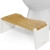 Squatty Potty Stockholm Falten Bambus Toilette Hocker, 7-Zoll Collapsible, Braun und Weiß - 1