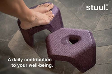 STUUL® - der Innovative Zweiteilige Toilettenhocker für schöne Bäder und einen gesunden Darm. Das Original. (No. 2: Basalt) - 5