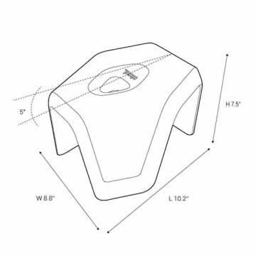 STUUL® - der Innovative Zweiteilige Toilettenhocker für schöne Bäder und einen gesunden Darm. Das Original. (No. 2: Basalt) - 9