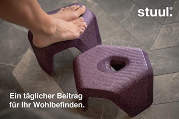 STUUL® - der Innovative Zweiteilige Toilettenhocker für schöne Bäder und einen gesunden Darm. Das Original. (Charcoal) - 5