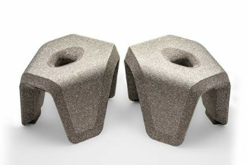 STUUL® - der Innovative Zweiteilige Toilettenhocker für schöne Bäder und einen gesunden Darm. Das Original. (No. 2: Basalt) - 1