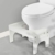 Todeco Toilettenhocker Bambus, Höhenverstellbarer Tritthocker 17-24cm, Rutschfester WC Hocker für Erwachsene & Kinder, Toilettenhilfe für Badezimmer, Weiß - 7