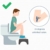 ToiletSquat Toilettenhocker Faltbar | Medizinische Toilettenhilfe Tritthocker | bessere Sitzhaltung auf der Toilette | Aufstiegshilfe für Kinder | gegen Verstopfung und Hämorrhoiden - 8