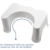 ToiletSquat Toilettenhocker | Medizinische Toilettenhilfe Tritthocker | bessere Sitzhaltung auf der Toilette für Erwachsene | Weiß | gegen Verstopfung und Hämorrhoiden | Größe 47 * 32 * 21 cm - 7
