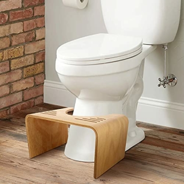 Toilettenhocker aus Holz - Made in France - Physiologische Klohocker für natürliches Hocken auf der Toilette - ärztlich empfohlene Fußstütze - 6
