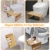 Toilettenhocker Holz, Klappbarer WC Hocker für Erwachsene, Toilettenhocker Erwachsene aus Bambus,Tritthocker Klohocker Anti Verstopfung,Gesunde Sitzhaltung Badezimmer Hocker für Erwachsene und Kinder - 6