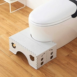 Toilettenhocker Klappbar - Physiologischer Hocker Badezimmer für Erwachsene und Kinder - WC Hocker für Badezimmer & WC - 1