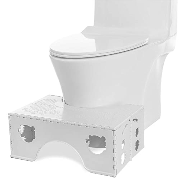 Toilettenhocker Klappbar - Physiologischer Hocker Badezimmer für Erwachsene und Kinder - WC Hocker für Badezimmer & WC - 6