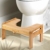 Top Life Physiologischer Toilettenhocker aus Bambus – WC-Trittbrett aus Holz – Fußstütze mit Einstellbarer Höhe – Damm- und Verstopfungsbehandlung, von Ärzten empfohlen - 2