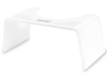 ZEUS® Thron Toilettenhocker - schöner medizinische WC Fußhocker - eleganter Tritthocker zur Verbesserung der Darmgesundheit (Premium White) - 1
