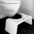 ZEUS® Thron Toilettenhocker - schöner medizinische WC Fußhocker - eleganter Tritthocker zur Verbesserung der Darmgesundheit (Premium White) - 2